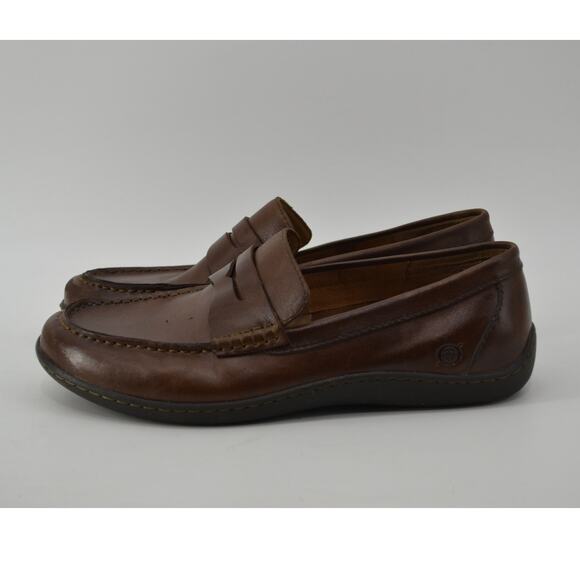 Born Men's Sz 9 Simon III Penny Loafer Brown Leather Comfort - Picture 12 of 16